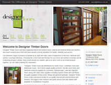 Tablet Screenshot of dtdoors.com.au